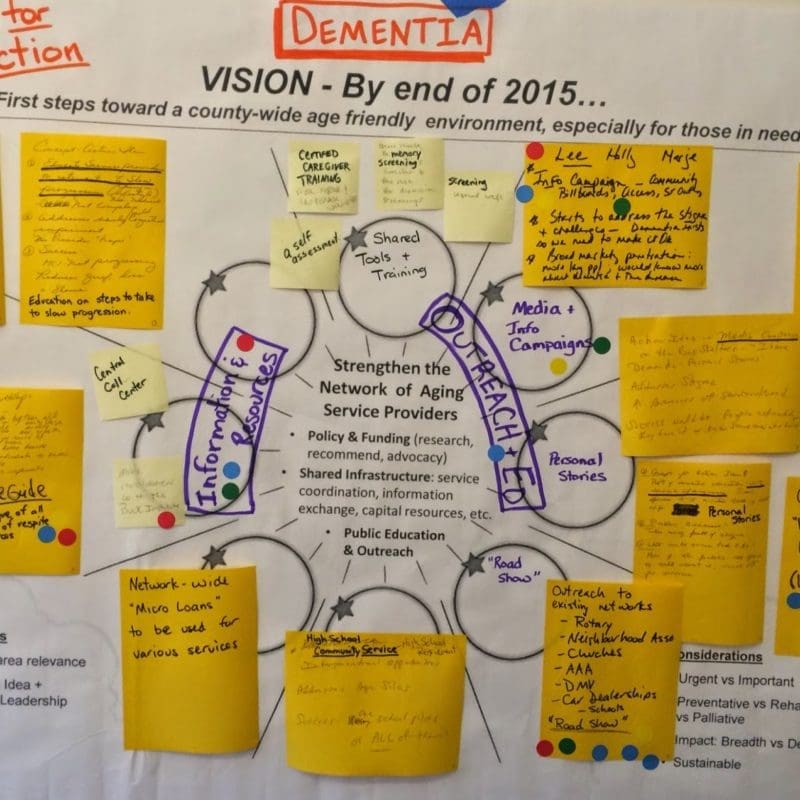 Aging Action Initiative Dementia Action Ideas Graphic  