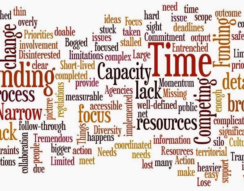 Aging Action Initiative Fears & Apprehensions Word Cloud  