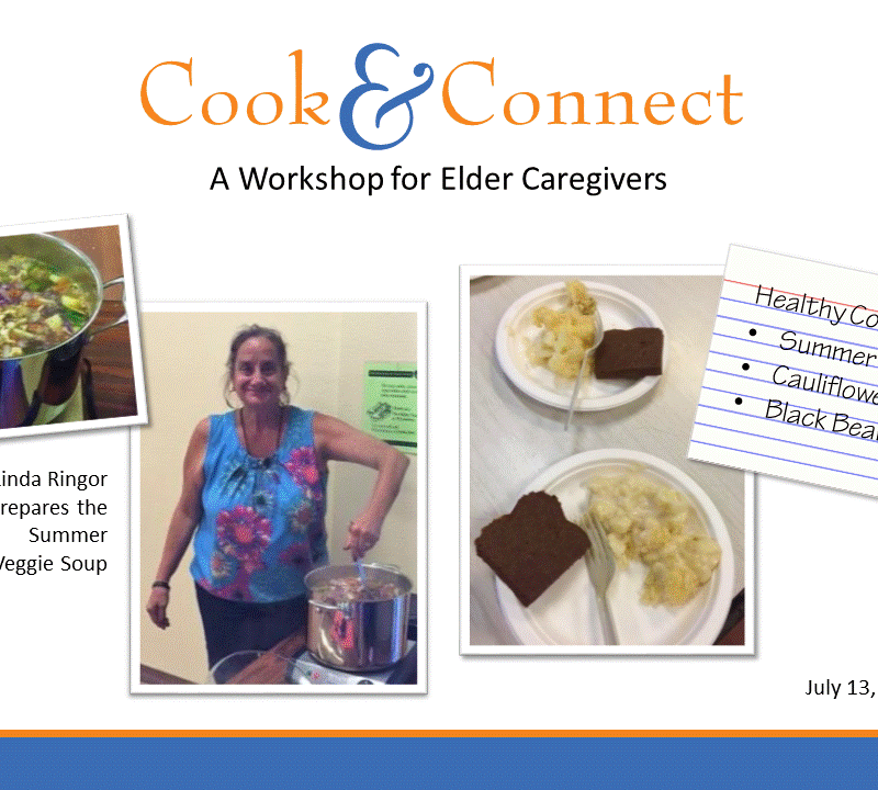 Aging Action Initiative AAI Teaches Cooking to Elder Caregivers  